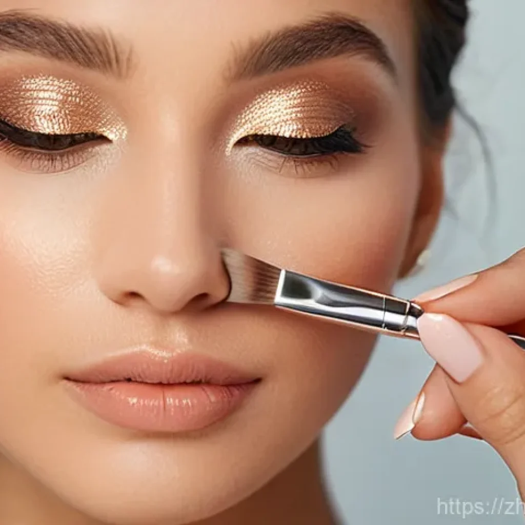 뷰티컨설턴트 피어리뷰 작성법 - A close-up, brightly lit, and highly detailed shot of a woman's hands, with neat, natural-colored na...