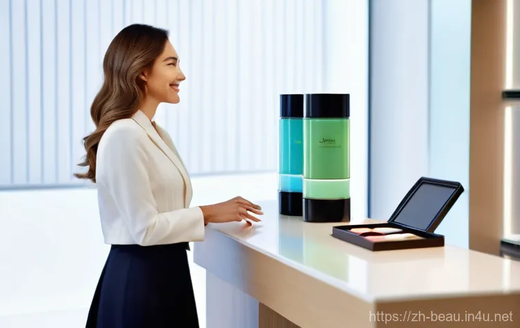 뷰티컨설턴트의 하루 일과 - **Prompt 1: The Dedicated Learner**
    A highly professional and elegantly dressed female beauty co...