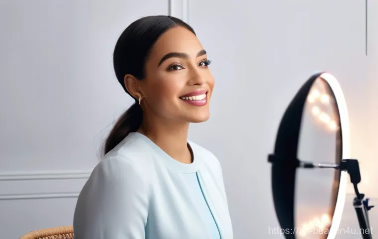 뷰티컨설턴트의 하루 일과 - **Prompt 2: The Empathetic Advisor**
    A warm and engaging female beauty consultant, mid-30s, prof...