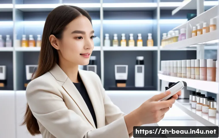 뷰티컨설턴트 조직 내 주요 역할 사례 - **Prompt:** A female beauty consultant, dressed in a sleek, modern, professional beige pantsuit, is ...