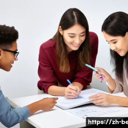 뷰티컨설턴트 이론 공부법 - **Prompt for Interactive Learning Group:**
    "A vibrant and diverse group of young adults, includi...