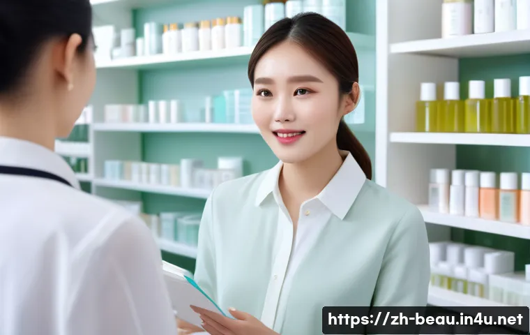 뷰티컨설턴트 신입 사원 적응법 - A professional young Chinese female beauty consultant wearing a stylish, modest business outfit and ...