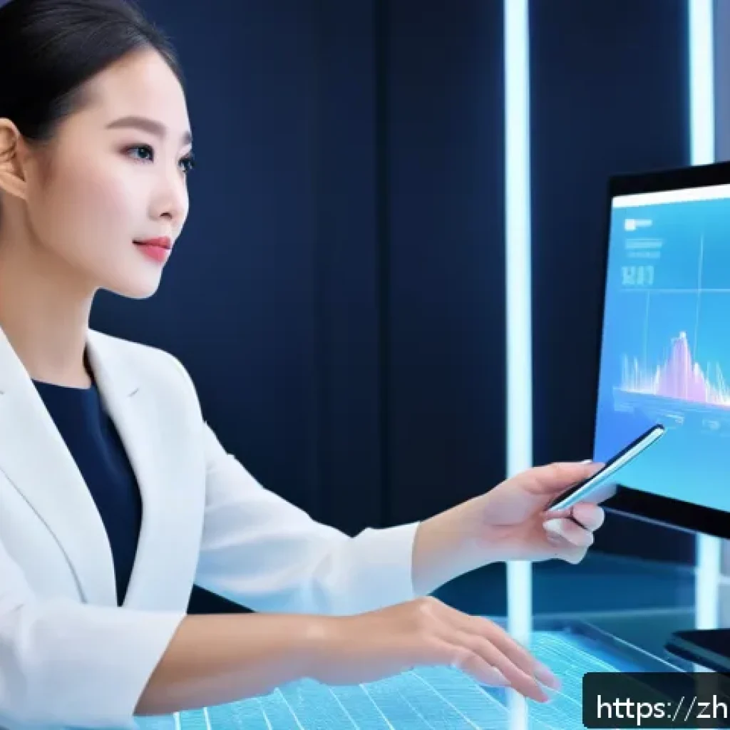 뷰티컨설턴트 관련 데이터 분석 - A modern beauty consultant analyzing multidimensional consumer behavior data on multiple digital scr...