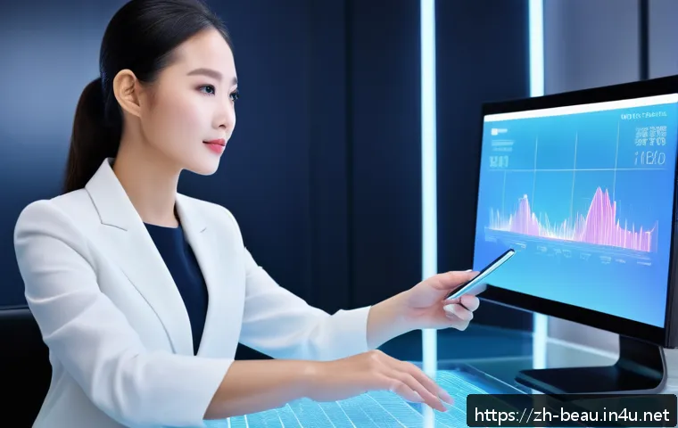 뷰티컨설턴트 관련 데이터 분석 - A modern beauty consultant analyzing multidimensional consumer behavior data on multiple digital scr...