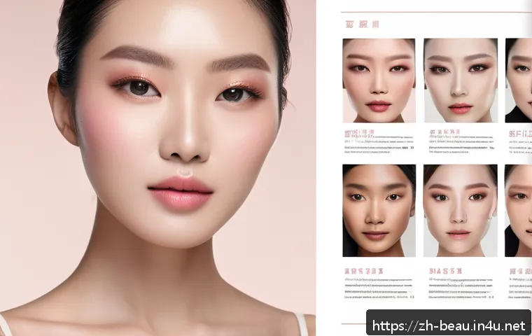 뷰티컨설턴트 포트폴리오 작성법 - A professional makeup artist&rsquo;s portfolio layout showcasing a unified visual style with soft pastel p...