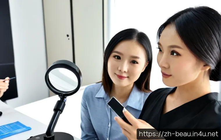뷰티컨설턴트 필수 학습 과목 정리 - Photorealistic beauty consultant studying essential professional subjects at a clean sunlit desk, op...