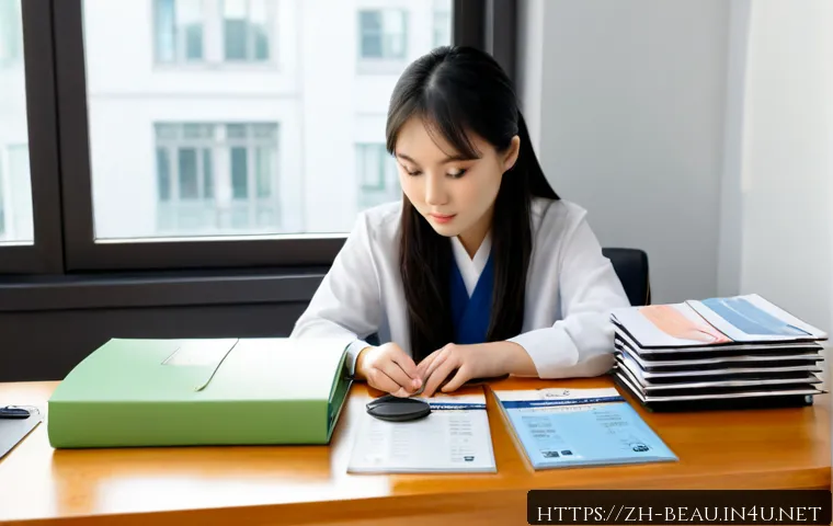 뷰티컨설턴트 자격증 비용 비교 - Photorealistic beauty consultant certification cost comparison scene, organized desk with two unbran...